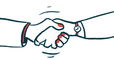 An illustration provides a close-up view of two hands clasped in a handshake.