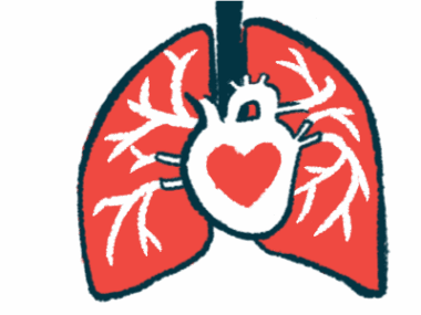 An illustration of the heart and lungs.