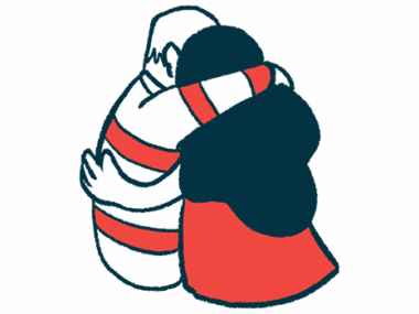 National Organization for Rare Disorders | illustration of two people hugging